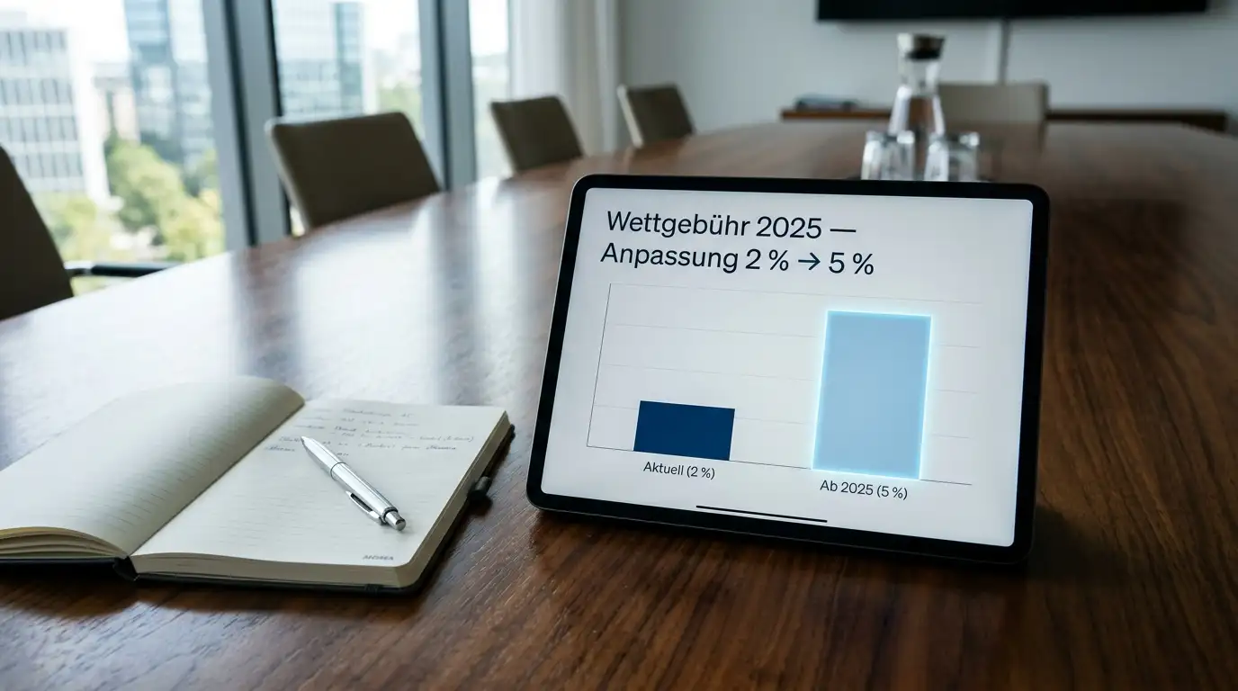 Steuerreform 2025: Wettgebühr von 2 auf 5 Prozent und neue Glücksspielabgabe in Österreich