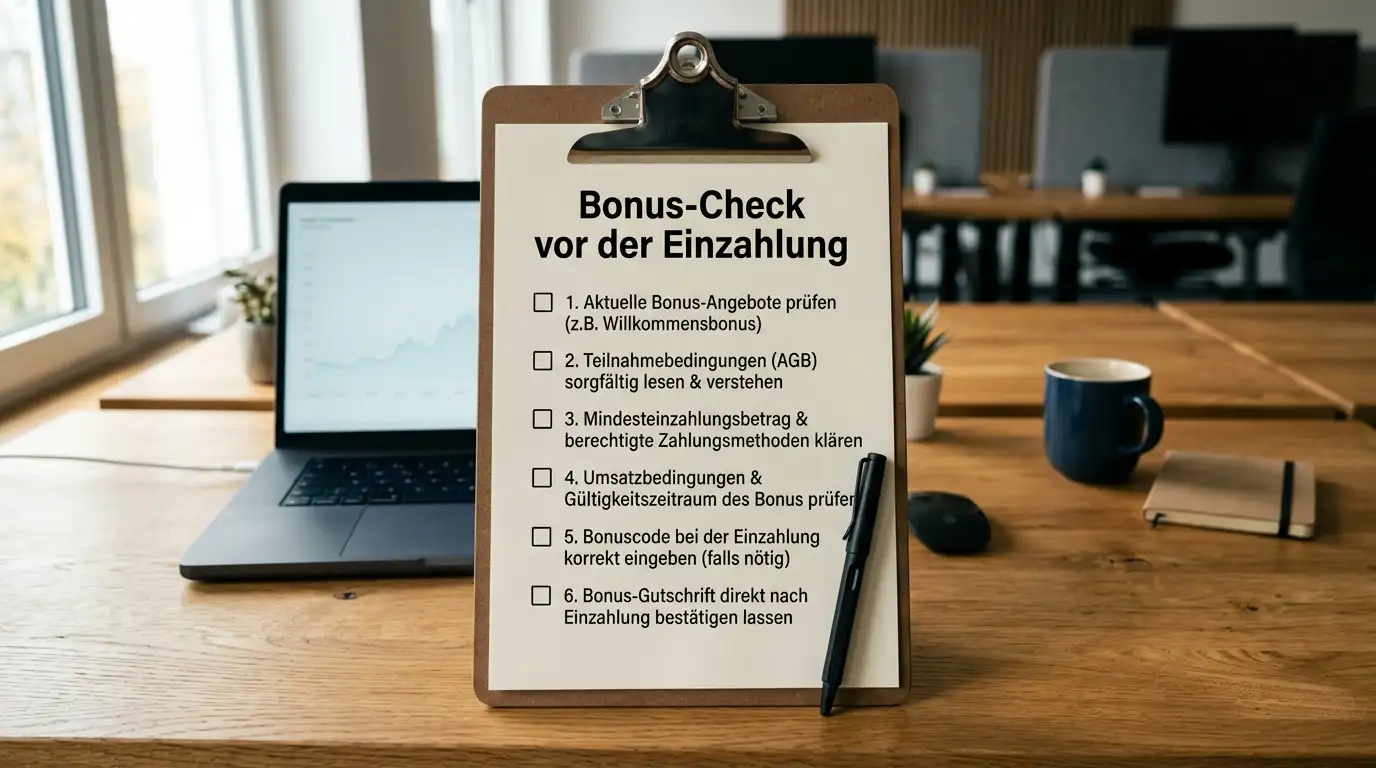Red-Flag-Checkliste für Bonusbedingungen: Cap-Klauseln, Zeitfenster und Einsatzgrenzen vor der eps-Einzahlung prüfen