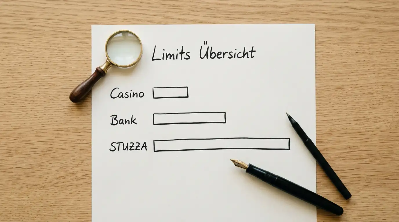 Aufgeschlagenes Dokument mit Übersicht der eps-Einzahlungslimits und Gebührenstruktur