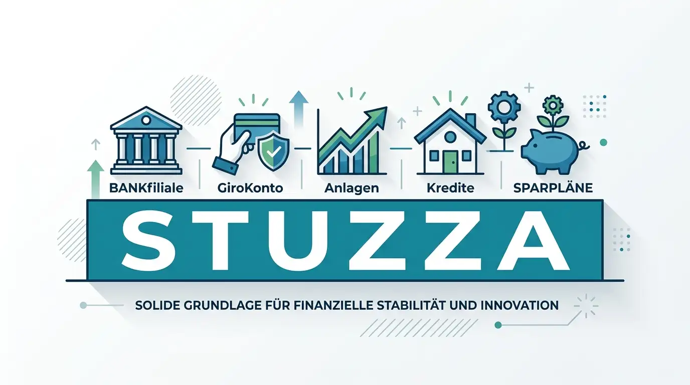 Symbolische Darstellung des STUZZA-Bankenkonsortiums als stabile Grundlage für eps