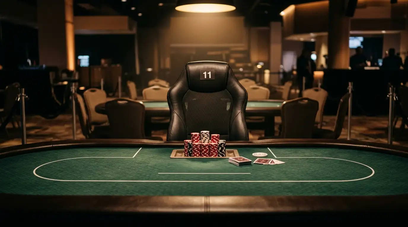 Profi-Spieler-Status mit Erwerbstätigkeits-Kriterien an einem Poker-Turnier-Tisch