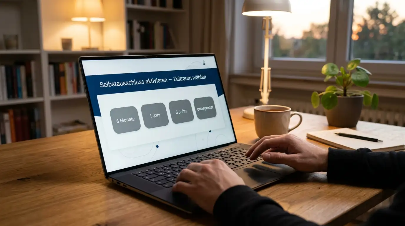 Selbstsperre im Spielerkonto als härteste Stufe der Selbstkontrolle mit Sperrdatei und OASIS
