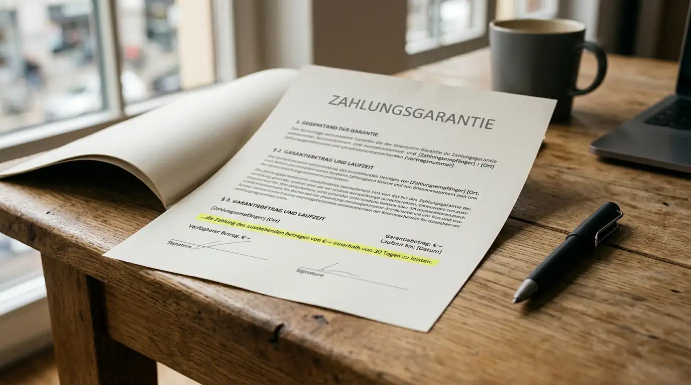 Offenes Dokument mit STUZZA-Spezifikation und einer Schwellen-Markierung als symbolischer Eintrag